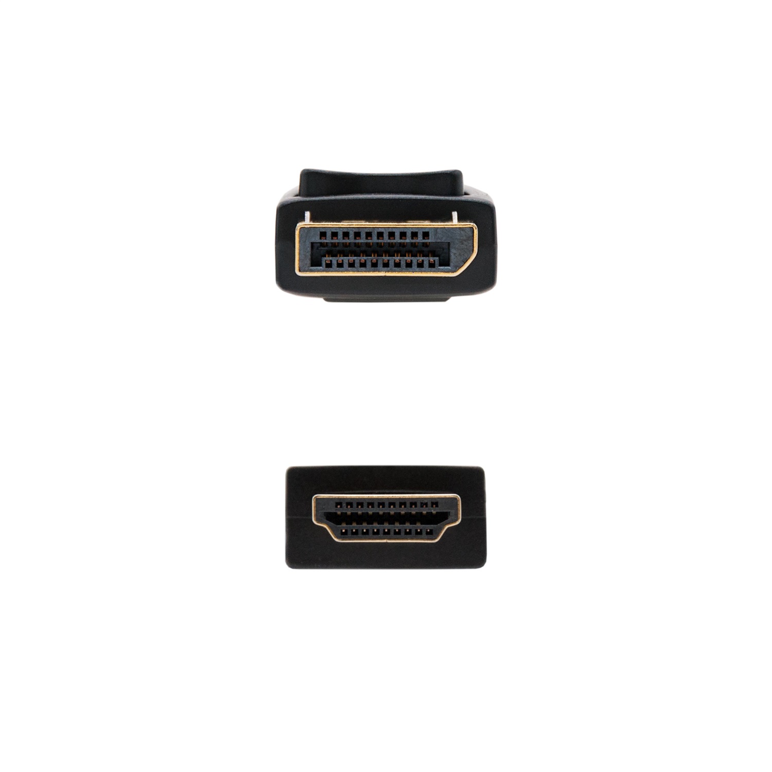 Nanocable 10.15.4300 - Cavo Convertitore DisplayPort a HDMI 0,5 m, Nero, Connettori in Oro