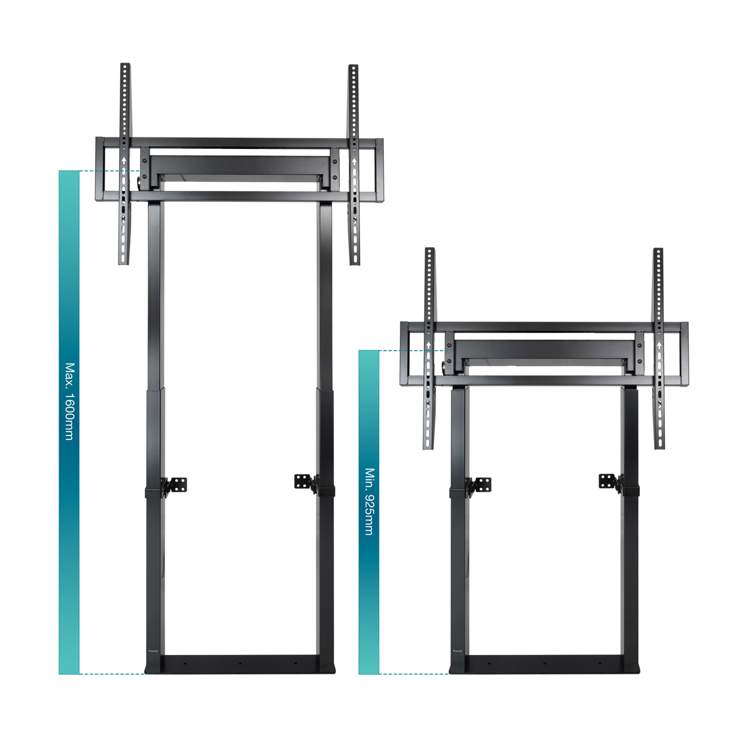 TooQ Supporto TV Fisso da Pavimento/Parete FS2280M-B per TV da 55