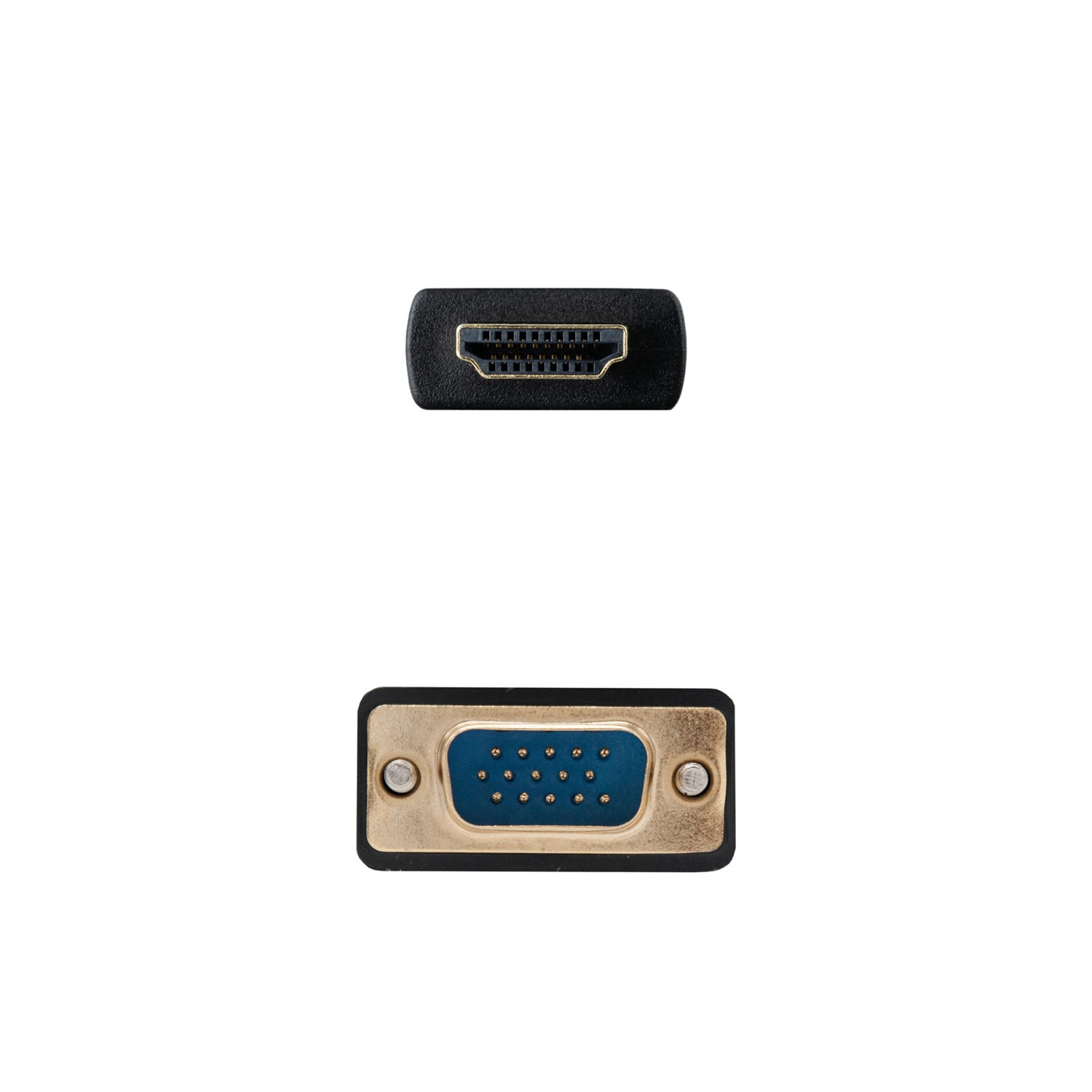 Nanocable 10.15.4348 - Cavo convertitore HDMI a VGA 1,8 m, Nero, HDMI maschio a VGA maschio