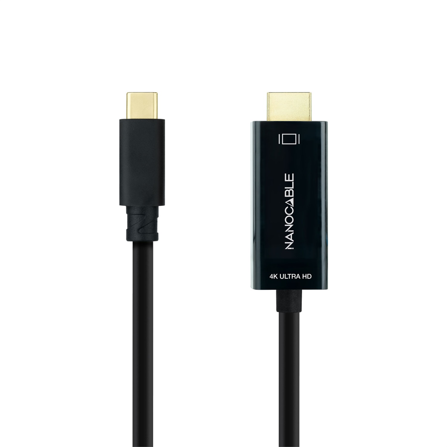 Nanocable 10.15.5105 - Cavo convertitore USB-C a HDMI 4K@60Hz, 5 m, Nero