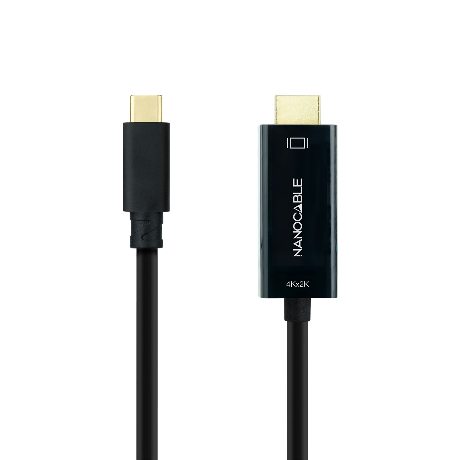 Nanocable 10.15.5135 - Cavo convertitore USB-C a HDMI 4K@30Hz, 5 m, Nero