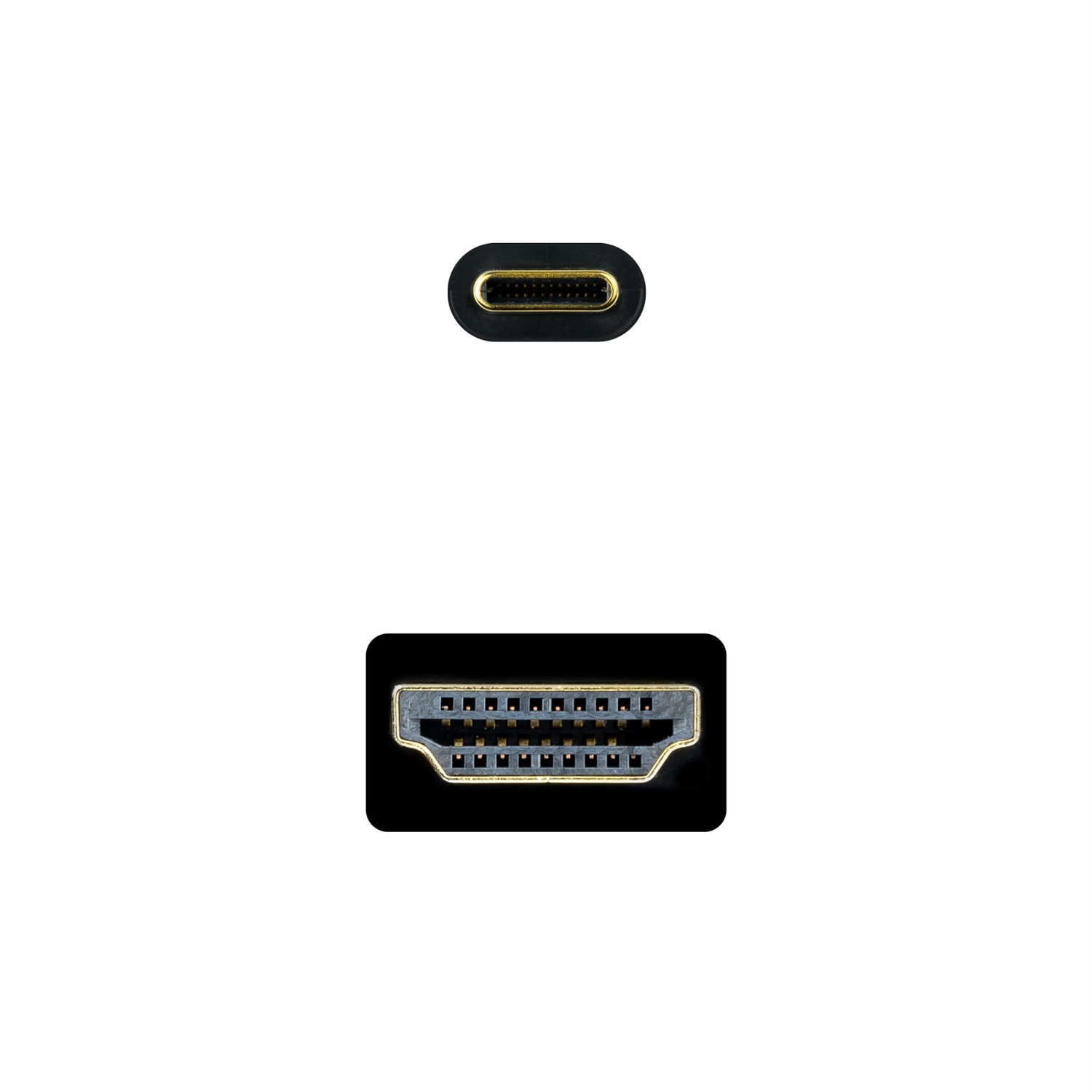 Nanocable 10.15.5135 - Cavo convertitore USB-C a HDMI 4K@30Hz, 5 m, Nero
