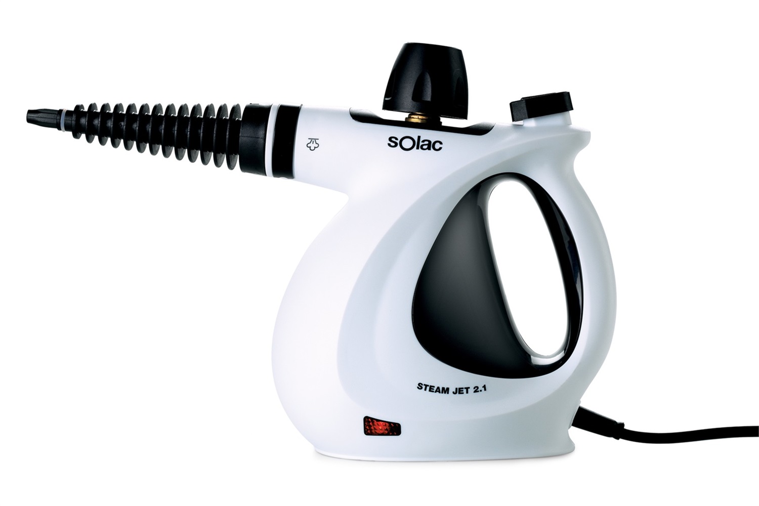 Solac LV1301 Steam Jet 2.0 - Pulitore a Vapore Portatile Bianco, 1050 W, Disinfettante e Germe Killer