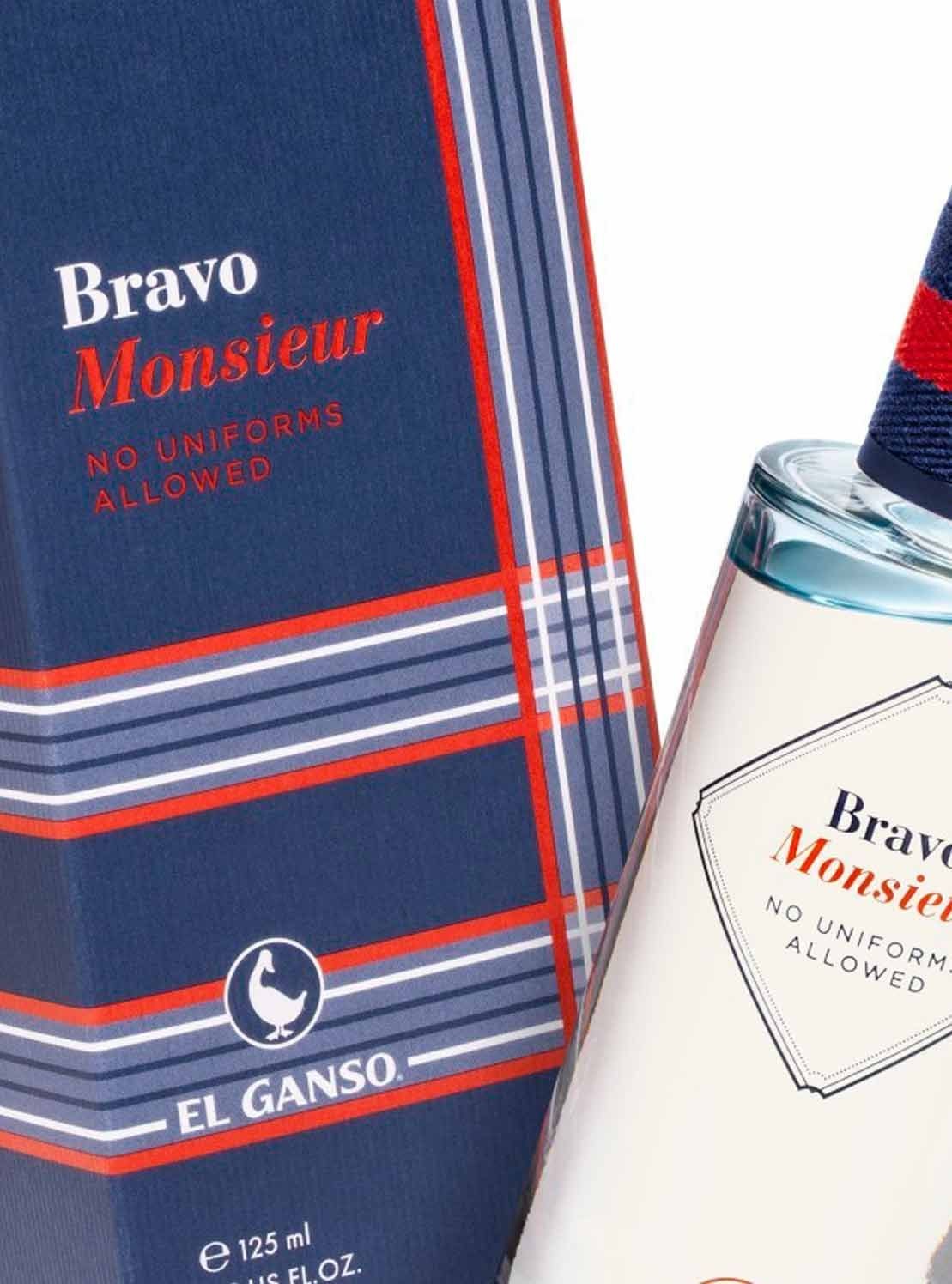 El Ganso Bravo Monsieur Eau de Toilette Uomo 125 ml - Fragranza Aromatica con Note di Pompelmo, Cardamomo, Violetta e Incenso
