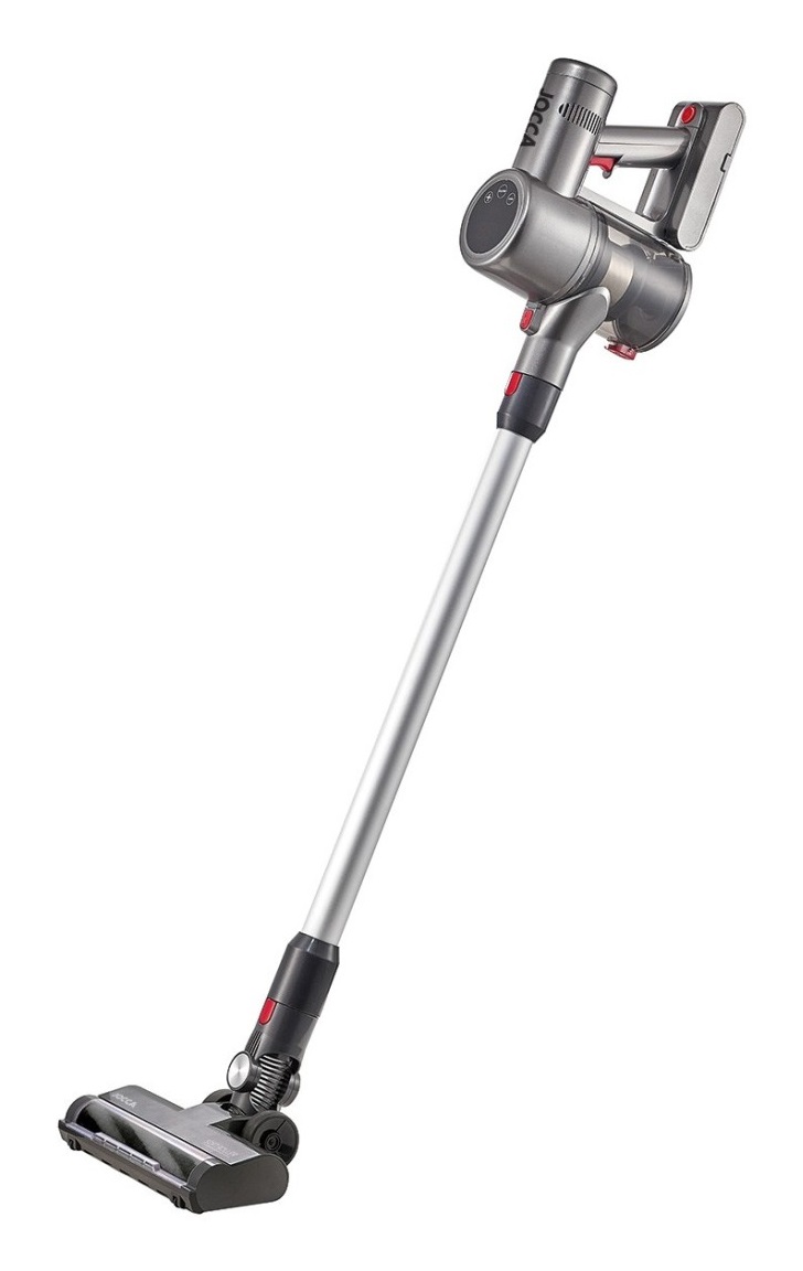 Jocca Aspirapolvere Senza Fili 250 W con Touchscreen, Potente Aspirazione 8000 Pa, Leggero e Ergonomico, Filtro HEPA e Accessori Inclusi