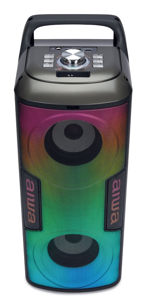 AIWA KBTUS-100 Altoparlante Bluetooth Portatile 16W RMS con Microfono Wireless e Illuminazione RGB
