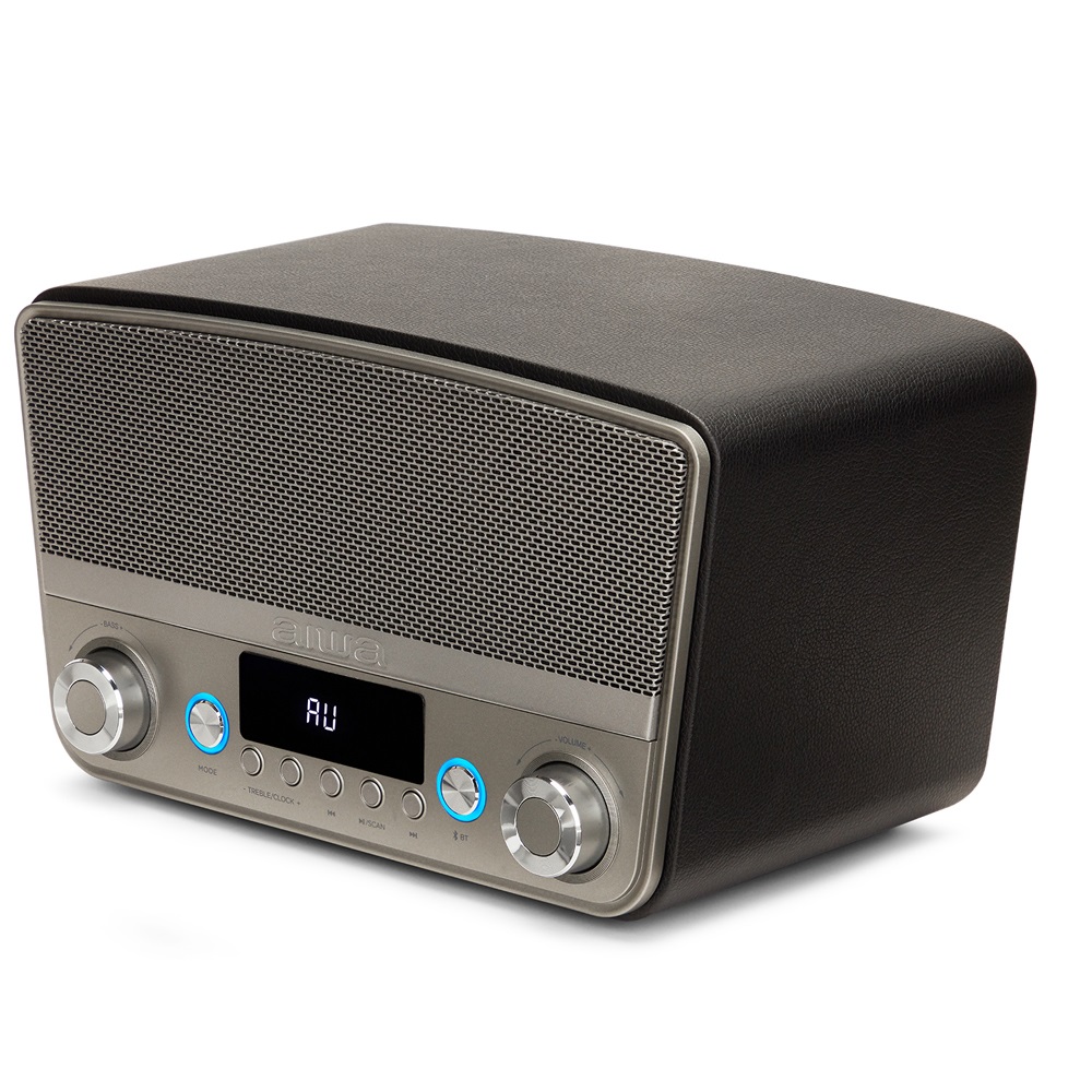 Aiwa BSTU-750BK altoparlante Grigio, Argento Wireless 50 W