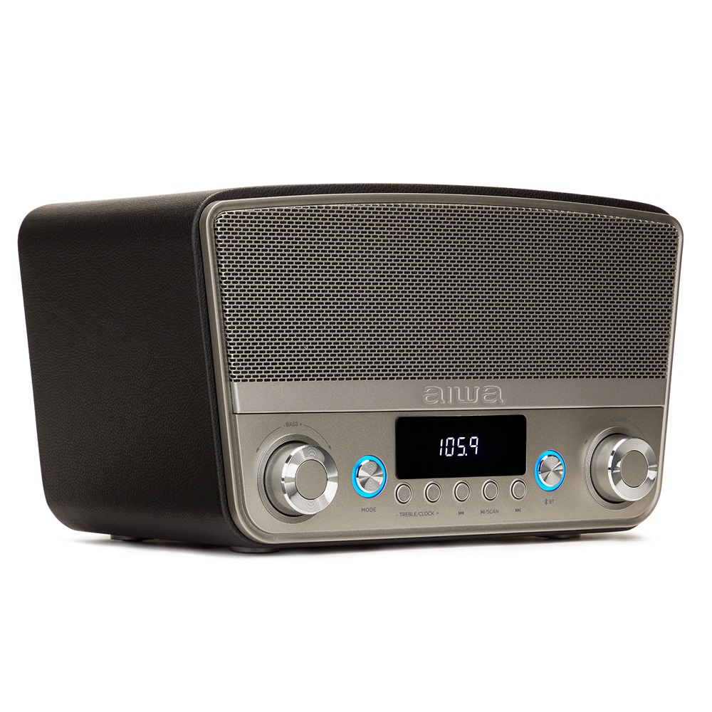 Aiwa BSTU-750BK altoparlante Grigio, Argento Wireless 50 W