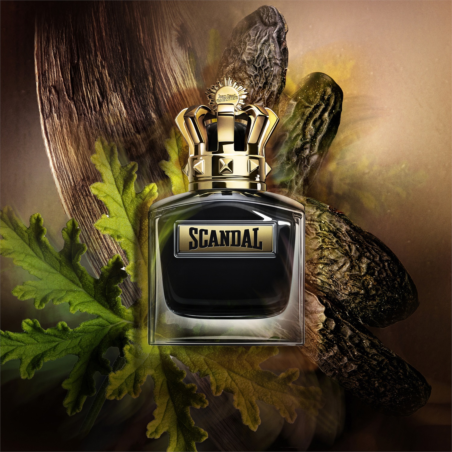 Jean Paul Gaultier Scandal Pour Homme Le Parfum 100ml - Eau de Parfum Intensa e Ricaricabile con Note di Legno di Sandalo e Fava Tonka