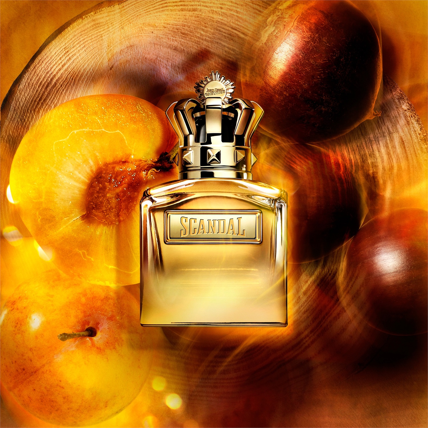 Jean Paul Gaultier Scandal Absolu Pour Homme - Parfum Concentré 100ml, Fragranza Legnosa Gourmand con Note di Mirabella e Castagna