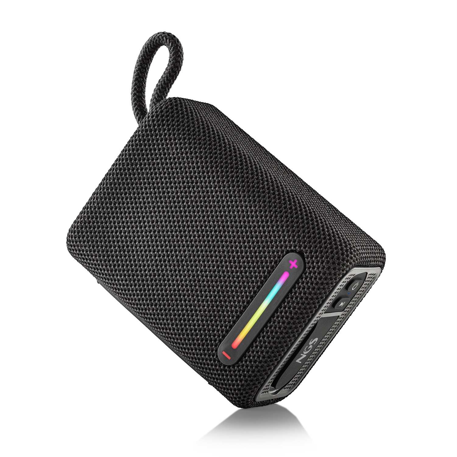 NGS ROLLER FURIA 1 - Altoparlante Portatile Bluetooth 15 W con Luci RGB, Impermeabile IPX6, Durata Batteria 9 Ore, Nero