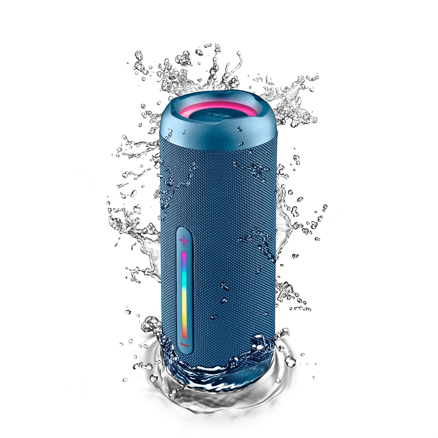 NGS Roller Furia 3 - Altoparlante Wireless Bluetooth 60W, Impermeabile IPX7, Durata Batteria 9 Ore, Blu