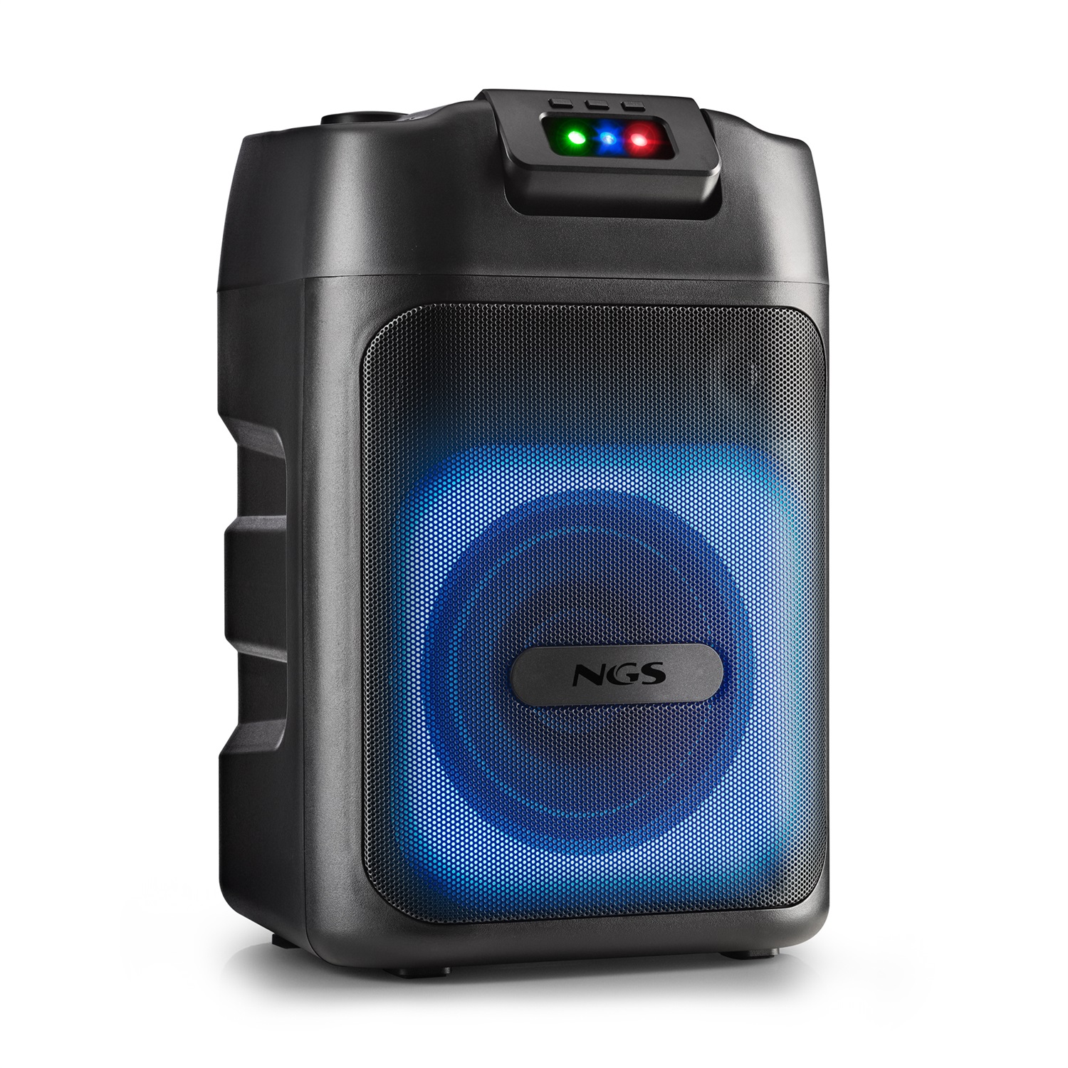 NGS WILDCLUB Altoparlante Bluetooth Portatile Nero 80W con TWS e Luci Laser