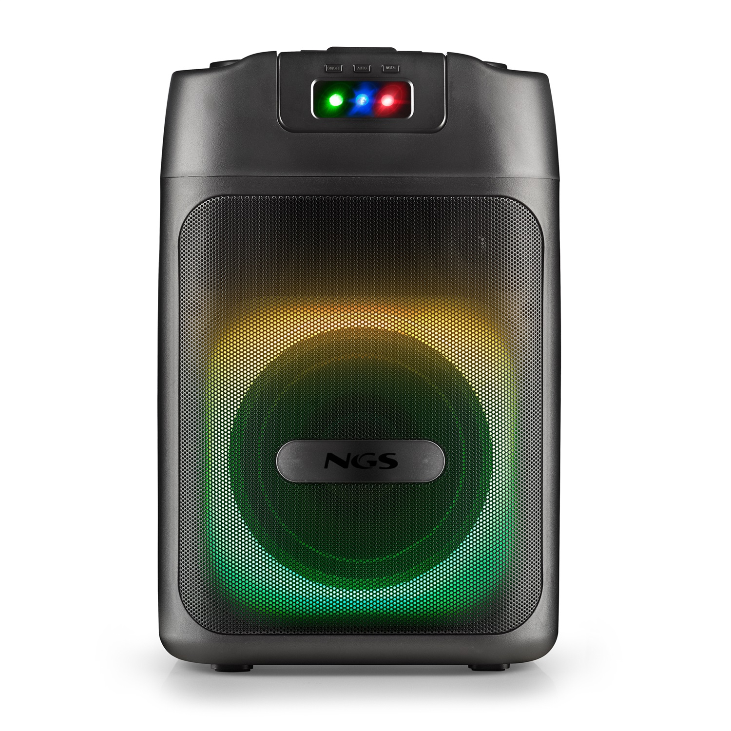 NGS WILDCLUB Altoparlante Bluetooth Portatile Nero 80W con TWS e Luci Laser