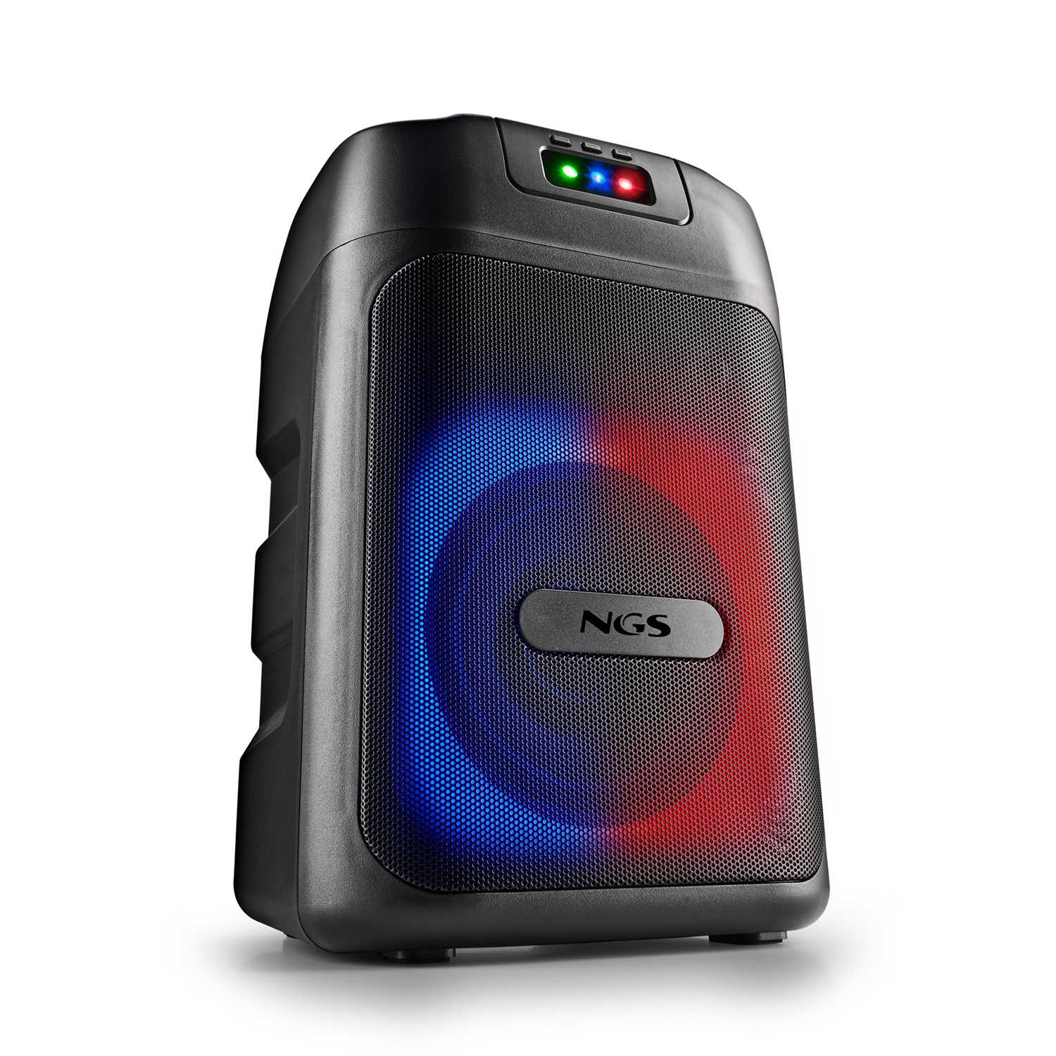 NGS WILDCLUB Altoparlante Bluetooth Portatile Nero 80W con TWS e Luci Laser
