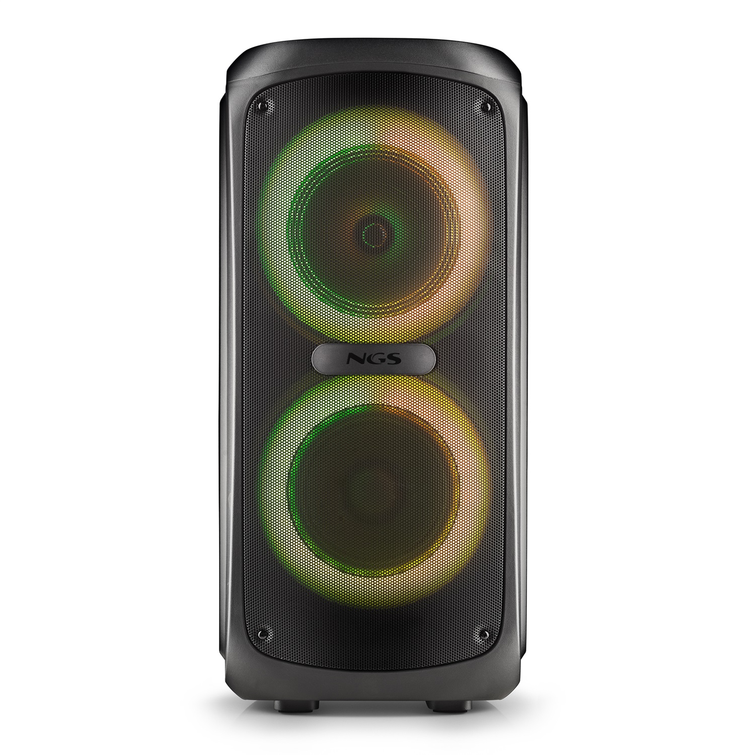 NGS Wild Temper Altoparlante Portatile Stereo Blu 40 W Wireless con USB Tipo A e Tipo C, Impermeabile e Luci LED