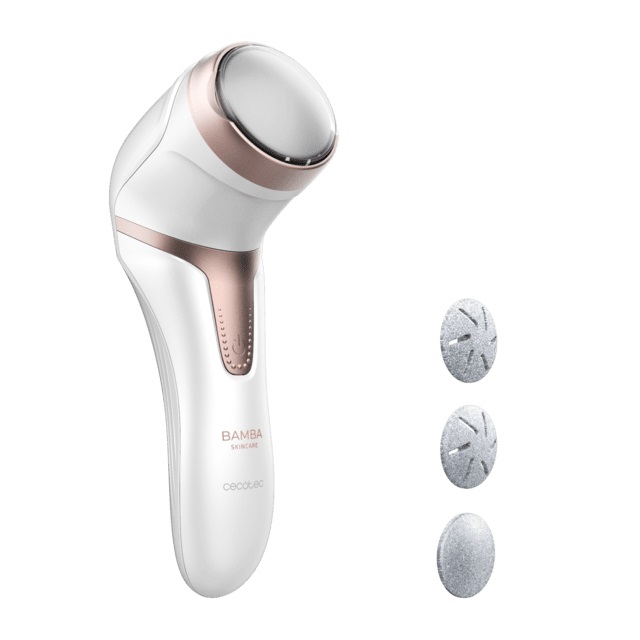 Cecotec Lima per piedi elettrica SkinCare - Batteria ricaricabile al litio, autonomia 100 minuti, funzione aspirazione, 2 modalità e 3 dischi con grammature diverse