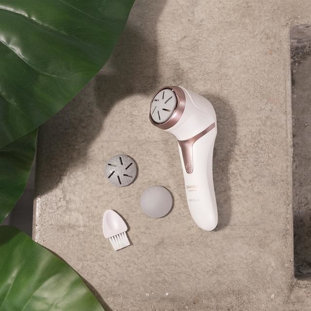 Cecotec Lima per piedi elettrica SkinCare - Batteria ricaricabile al litio, autonomia 100 minuti, funzione aspirazione, 2 modalità e 3 dischi con grammature diverse