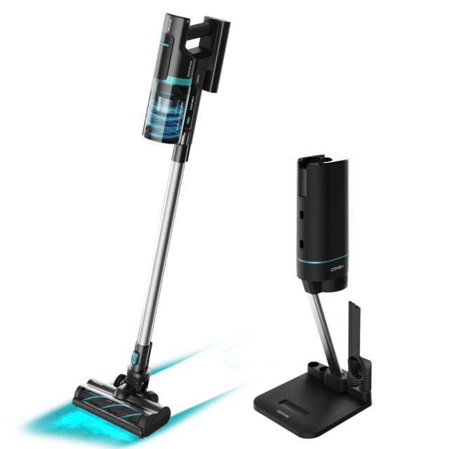 Cecotec Conga Rockstar 10000 Nebula Station - Aspirapolvere Verticale 3 in 1 con Potenza 450W, Tecnologia ForceSonic e Base Autopulente