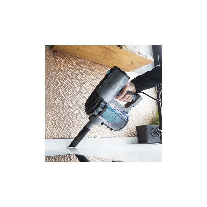 Cecotec Conga ThunderBrush 560 Aspirapolvere Verticale 2 in 1 Senza Sacchetto 600 W Ciclonico Secco e Bagnato Grigio