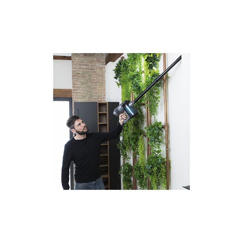 Cecotec Conga ThunderBrush 560 Aspirapolvere Verticale 2 in 1 Senza Sacchetto 600 W Ciclonico Secco e Bagnato Grigio