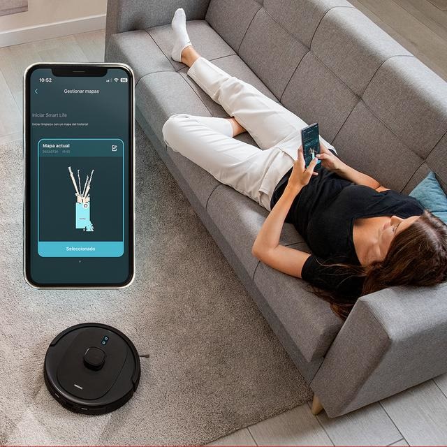 Cecotec Conga 7490 Immortal X-Treme - Robot Aspirapolvere con Navigazione Laser, Pulizia 4 in 1, Potenza di Aspirazione 3000 Pa e 120 Minuti di Autonomia