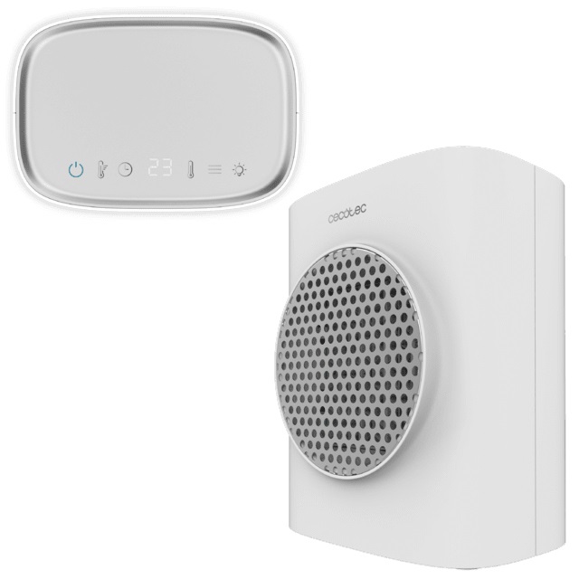 Cecotec Scaldabagno Ceramico ReadyWarm 1570 Max - 1500 W, Touch Screen, Termostato Regolabile, Oscillazione 90º, Timer e Spegnimento Automatico