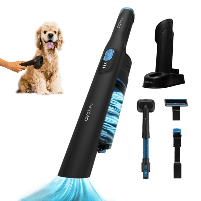 Cecotec Conga Rockstar Micro Animal Aspirapolvere Senza Filo 200 W, Motore Digitale Brushless, 20 kPa, 2 Modalità Turbo ed Eco, Autonomia 40 Min, CyclonicSystem, Kit Accessori