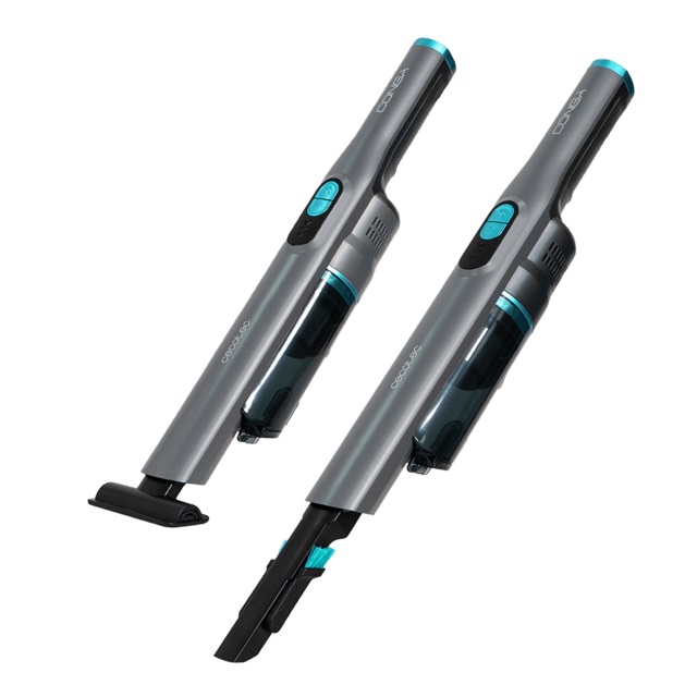 Cecotec Conga Rockstar Micro Aspirapolvere Senza Filo Grigio - 200W, Autonomia fino a 40min, 20kPa, 2 Modalità, Accessori 2in1 e per Tappezzeria