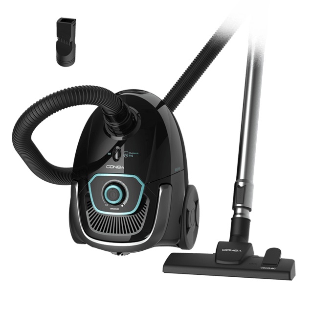 Cecotec Aspirapolvere Senza Sacco Conga Powerbag 2500 Plus - 850 W, Filtraggio Alta Efficienza, Tubo Telescopico in Metallo, Capacità 2,5 L