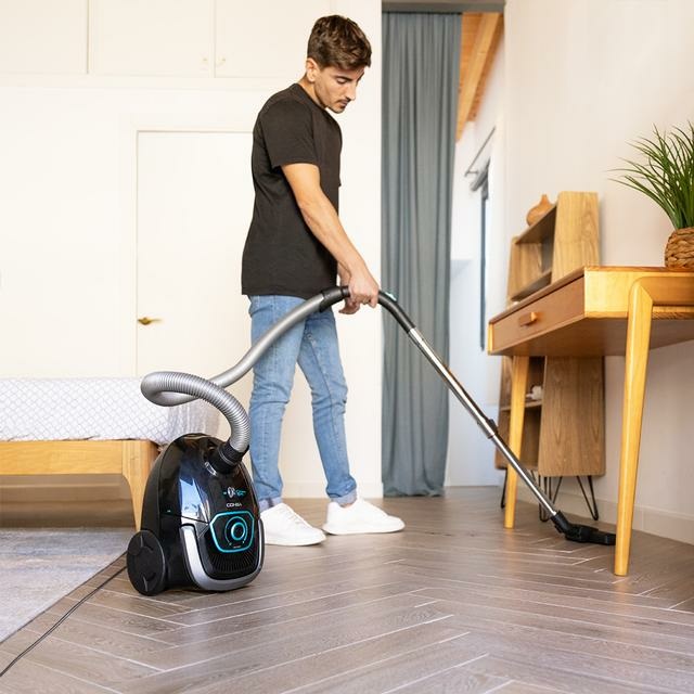 Cecotec Aspirapolvere Senza Sacco Conga Powerbag 2500 Plus - 850 W, Filtraggio Alta Efficienza, Tubo Telescopico in Metallo, Capacità 2,5 L