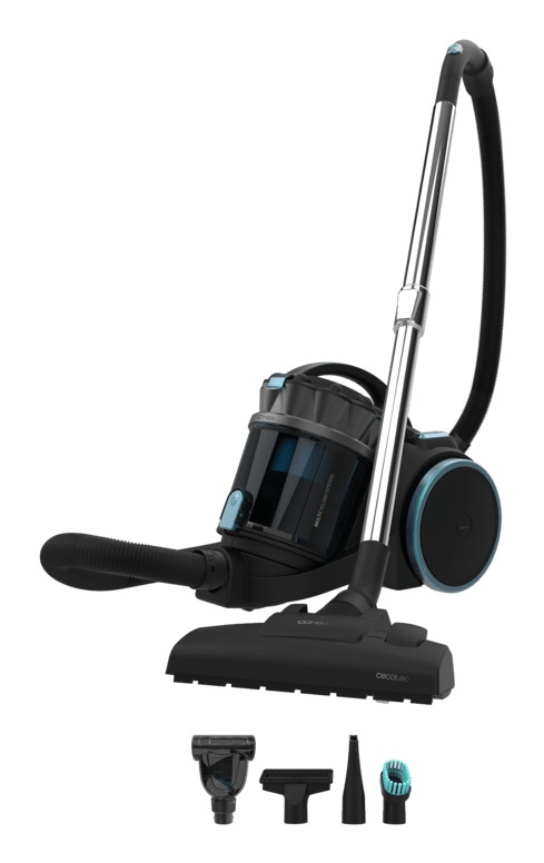 Cecotec Conga Rockstar Multicyclonic XL Animal Plus Aspirapolvere a Traino Senza Sacco 800 W, Capacità 4 L, Filtro ad Alta Efficienza, Tubo Telescopico