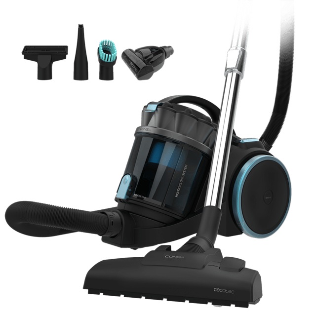 Cecotec Conga Rockstar Multicyclonic XXL Animal Aspirapolvere a Traino Senza Sacco 800 W, 4 L, Multiciclonico, 20 kPa, Filtri Alta Efficienza, Tubo Telescopico, Include 3 Accessori