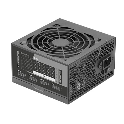 Tacens Anima APIII750 Alimentatore PC ATX 750W 20 4 pin, Efficienza 85% Bronzo, Ventola Ultra-silenziosa 12cm, Cavi Piatti Extra-lunghi, Nero