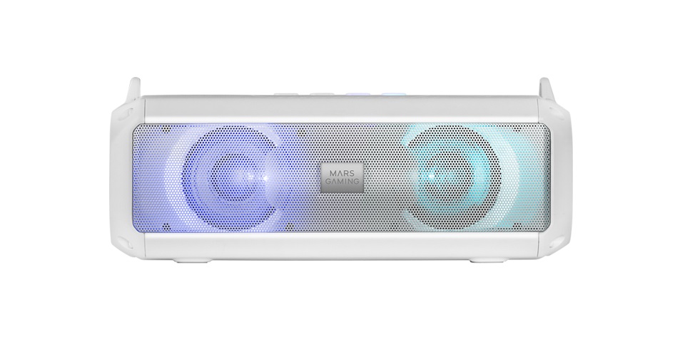 Mars Gaming MSB-XT Altoparlante Portatile Stereo Bianco 20 W con Bluetooth e RGB