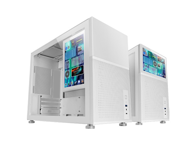 Mars Gaming MC-LCD Mini Tower Micro-ATX con Display LCD IPS 8