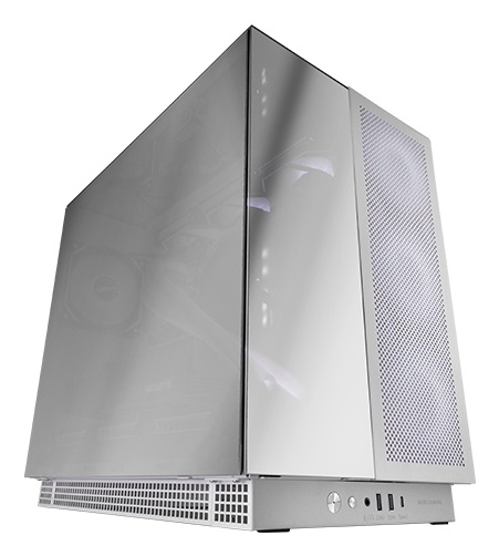 Mars Gaming MC-NOVA3 Case Gaming Custom XXL E-ATX con Triplo Vetro Cromato, Supporto Raffreddamento a Liquido, Alluminio Aerospaziale 2mm, Tower PC Doppia Camera, USB-C, Bianco