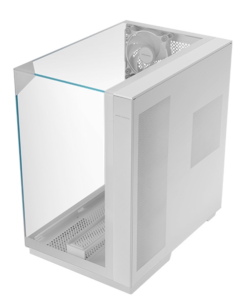 Mars Gaming MC-3GF Case da Gioco ATX con Triplo Vetro Temperato, 2 Ventole ARGB da 120 mm, Supporto Verticale per Schede Grafiche e Raffreddamento a Liquido fino a 360 mm - Nero