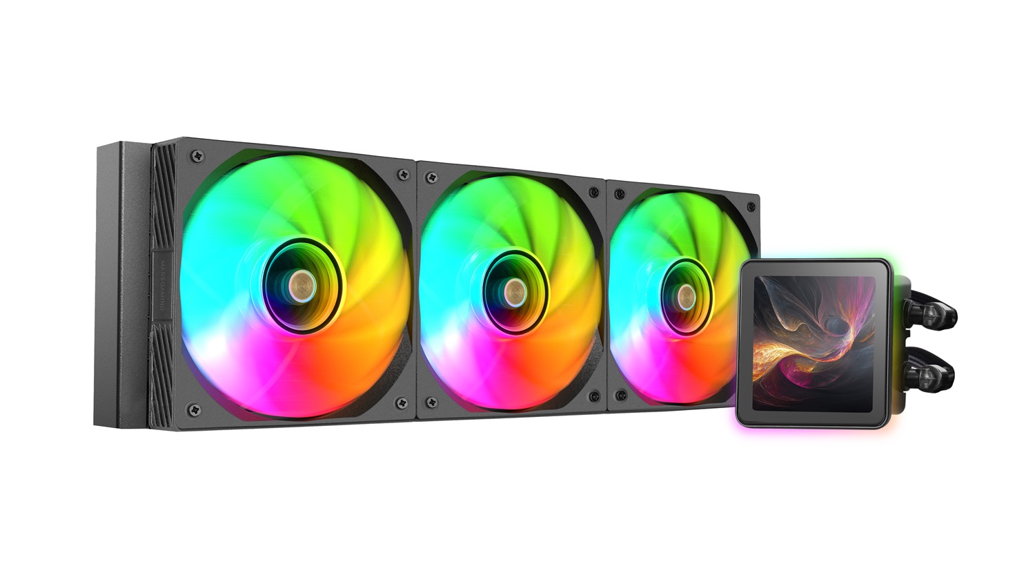 Mars Gaming ML-VISIONPRO360 - Raffreddamento a Liquido AIO 600W con 3 Ventole ARGB 120mm, Schermo LCD IPS 4