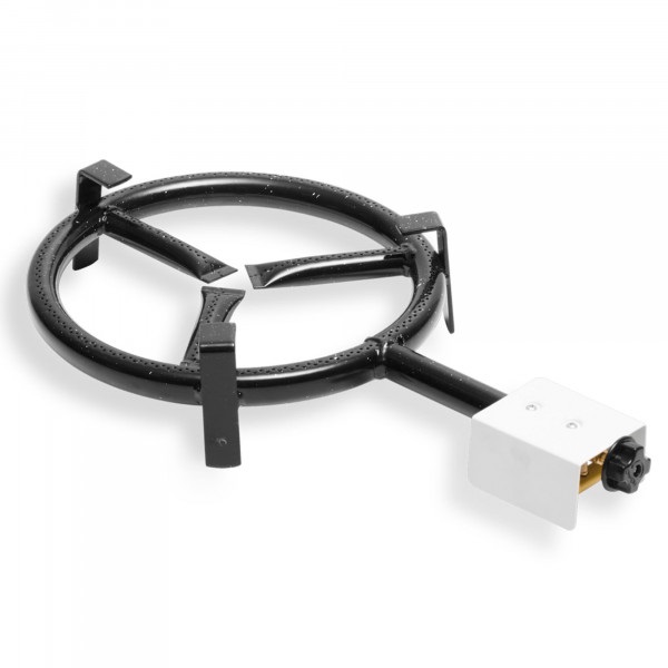 Briebe Bruciatore a Gas Paellero 30 cm - Ideale per Padelle da 36 a 42 cm con Regolatore di Fiamma