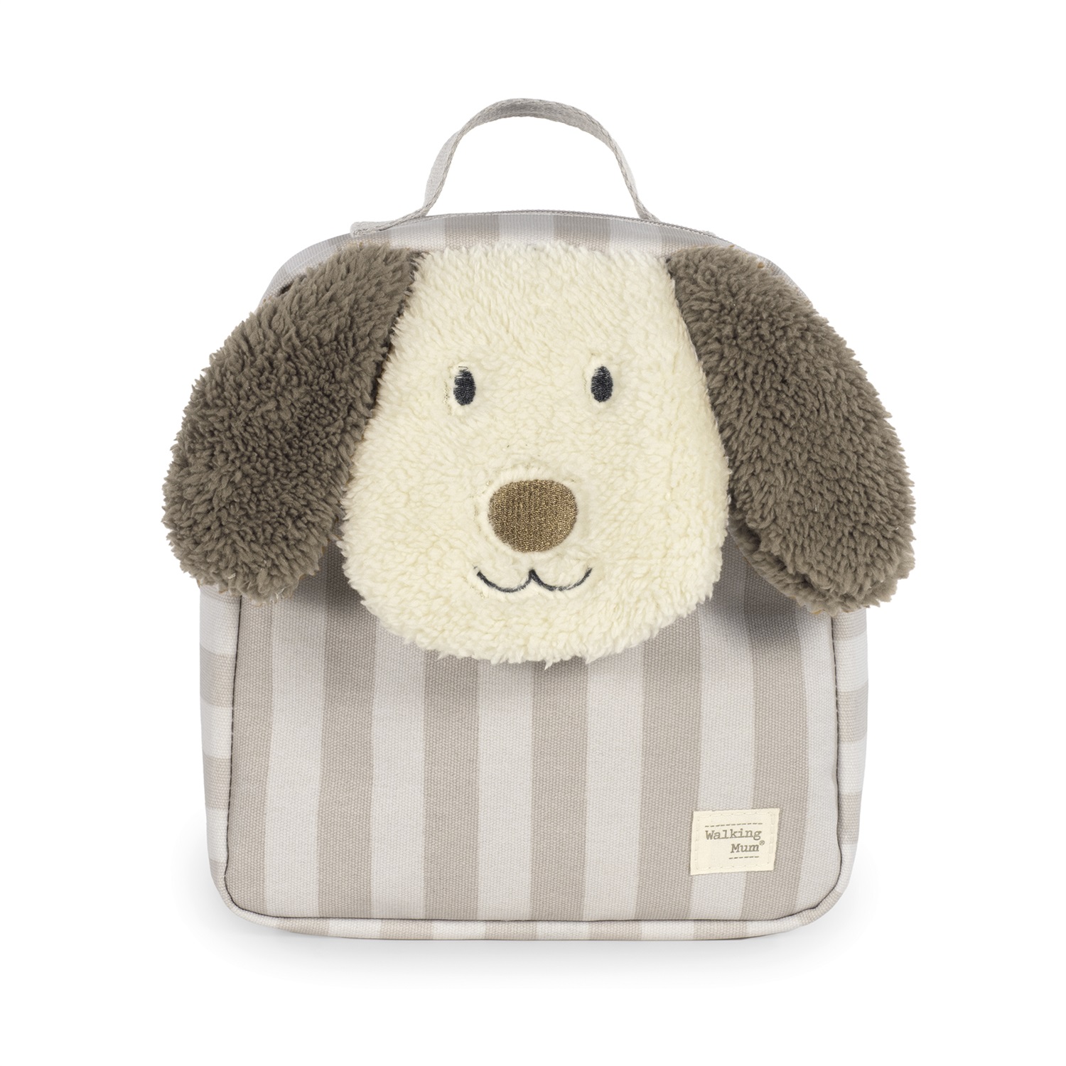 Walking Mum Zaino Cane Sintra Beige - Zainetto Leggero e Resistente in 100% Cotone Riciclato per Bambini