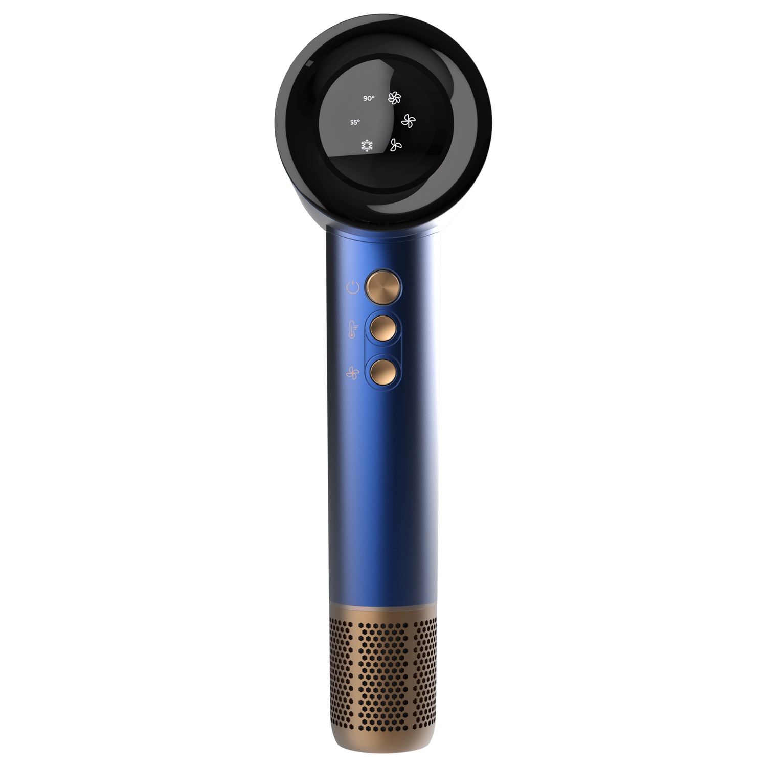 Cecotec IoniCare RockStar Nano IonTech Blue - Asciugacapelli 1600 W, 110000 giri/min, Controllo Intelligente del Calore, 3 Temperature, Funzione Memoria