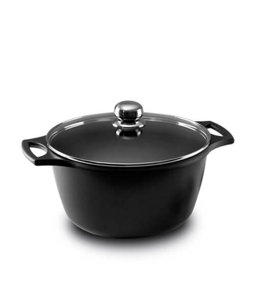 Castey F-IO28 padella 7,5 L Rotondo Nero