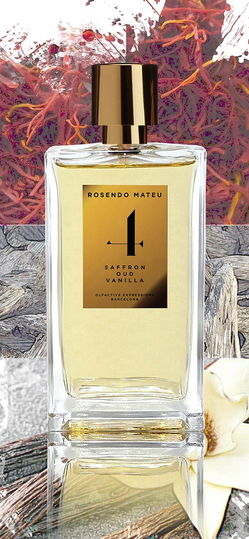Rosendo Mateu Olfactive Expressions Nº 4 - Eau de Parfum Unisex 100 ml con Saffron, Oud e Vanilla