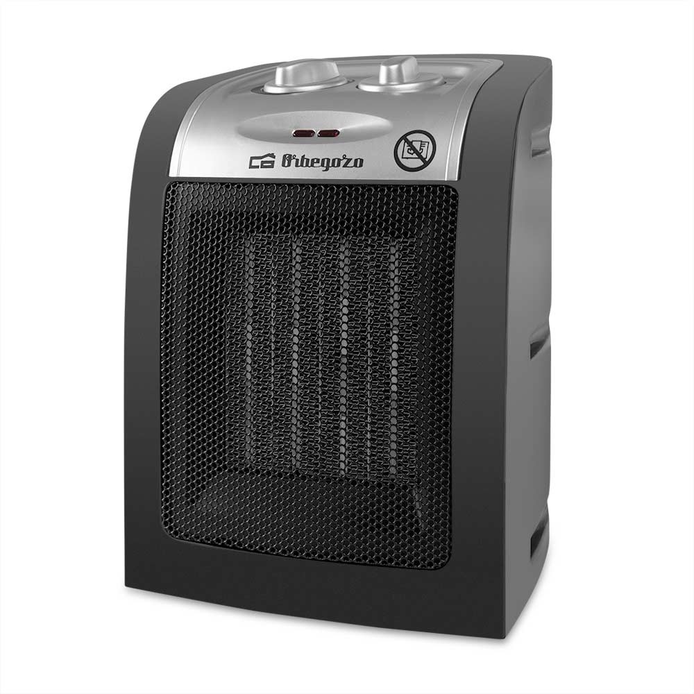 Orbegozo CR 5017 Termoventilatore 1500W con Termostato Regolabile e Protezione dal Surriscaldamento, Nero