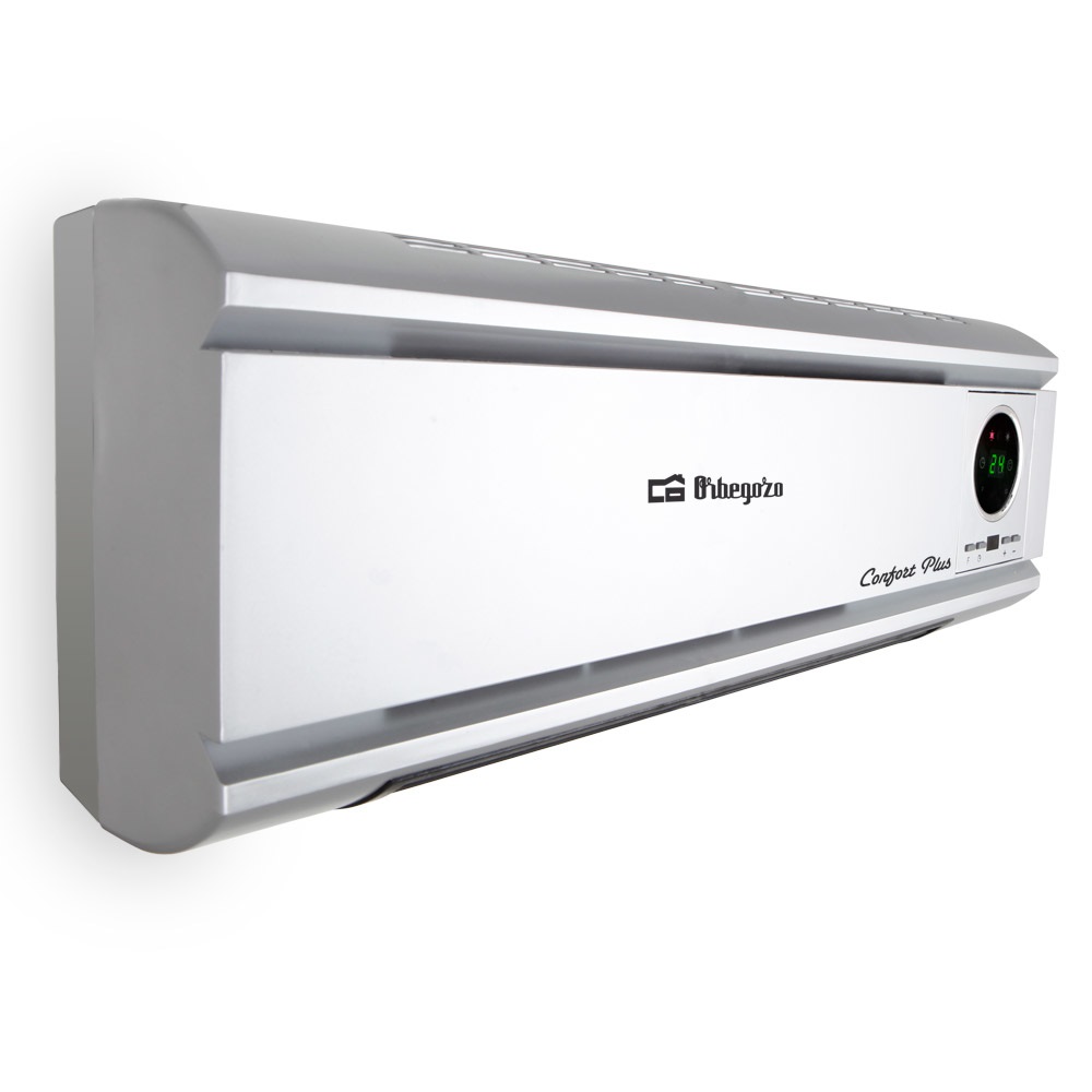 Orbegozo SP 6500 - Termoventilatore da Parete con Telecomando, 2000W, 2 Livelli di Calore, Programmazione Settimanale e Protezione dal Surriscaldamento
