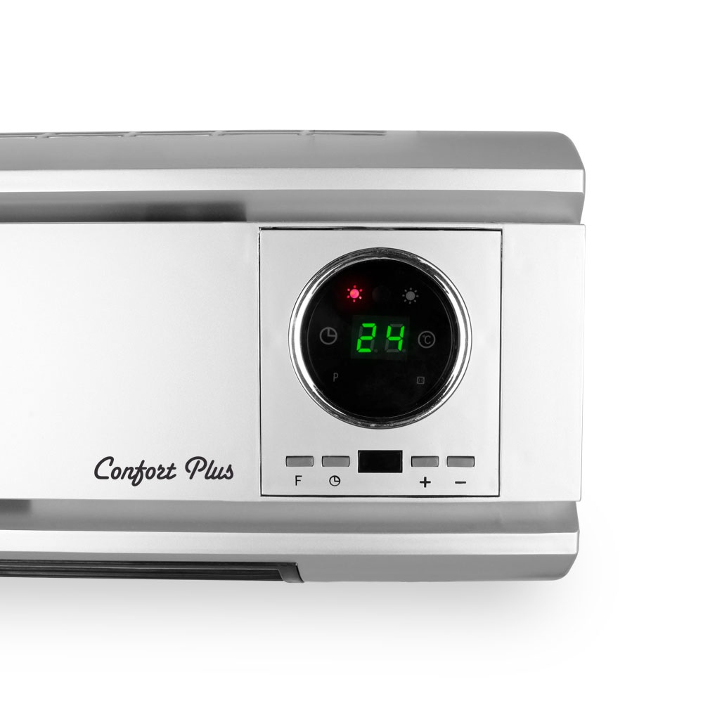 Orbegozo SP 6500 - Termoventilatore da Parete con Telecomando, 2000W, 2 Livelli di Calore, Programmazione Settimanale e Protezione dal Surriscaldamento