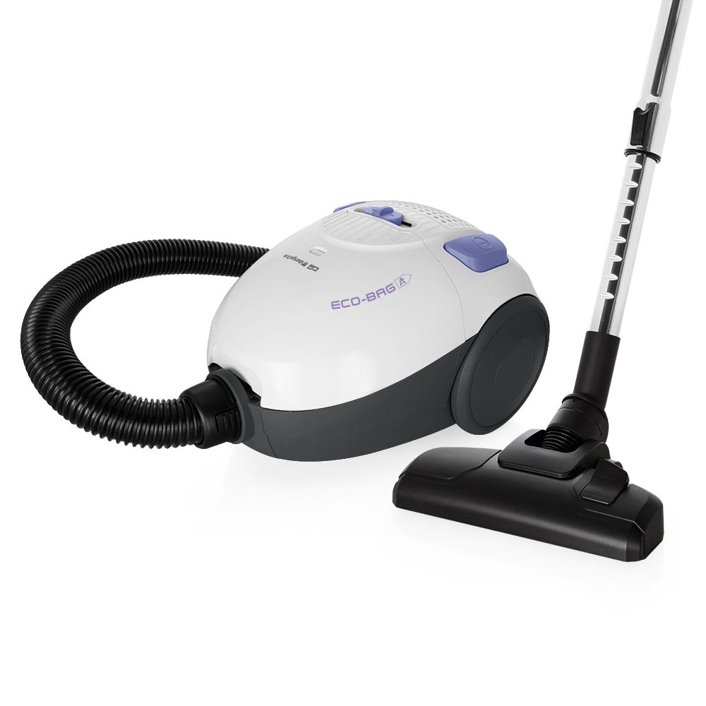 Orbegozo AP 7007 - Aspirapolvere con sacchetto 800W, classe A, tubo telescopico e avvolgimento automatico