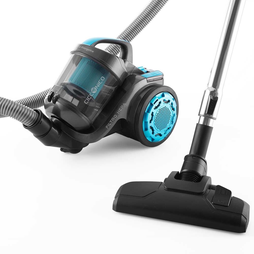Orbegozo AP 8030 Aspirapolvere Ciclonico Senza Sacco 800W con Serbatoio da 2L e Accessori per Tappeti e Pavimenti Duri