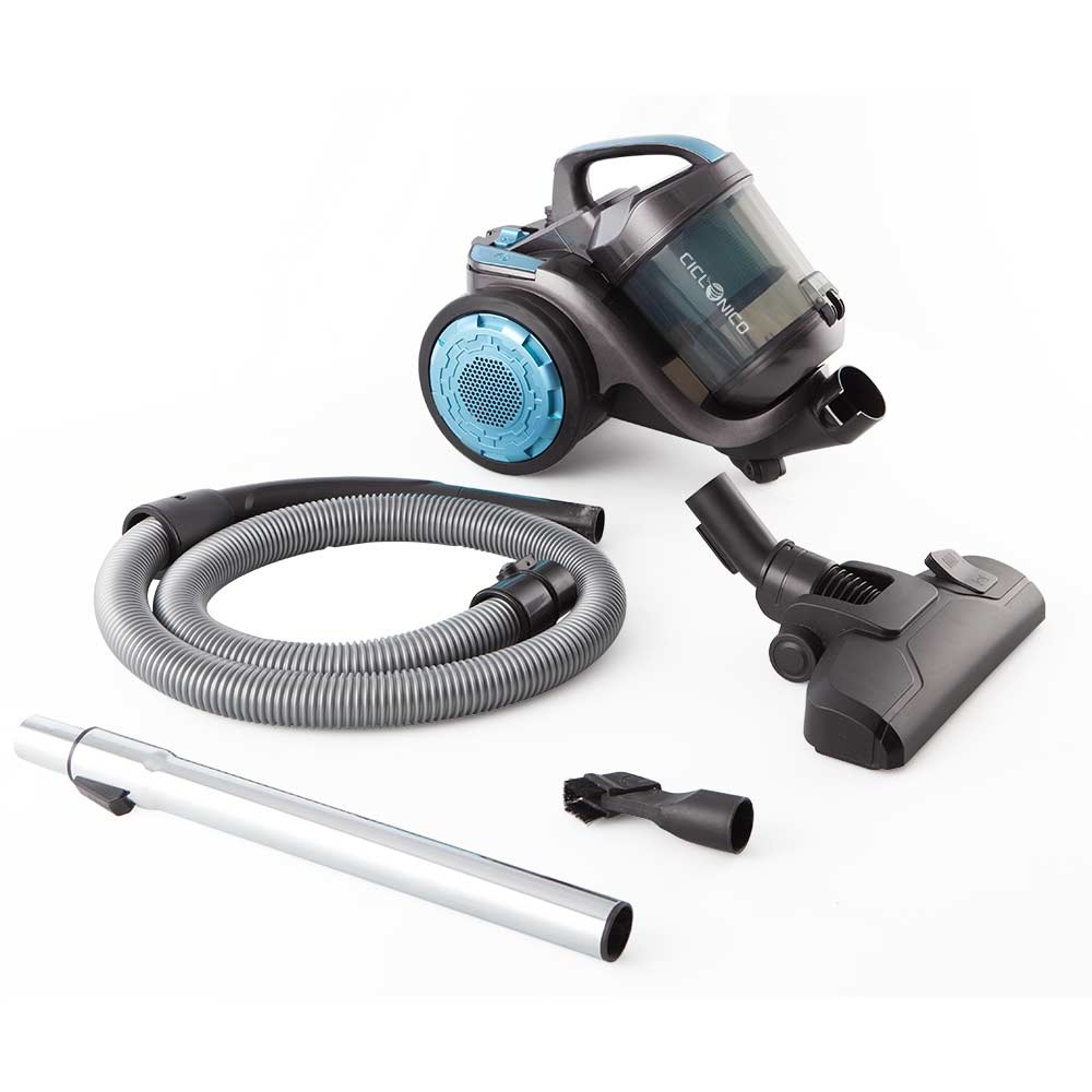 Orbegozo AP 8030 Aspirapolvere Ciclonico Senza Sacco 800W con Serbatoio da 2L e Accessori per Tappeti e Pavimenti Duri